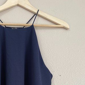 Paper Crane Navy Blue Medium Tank Top
